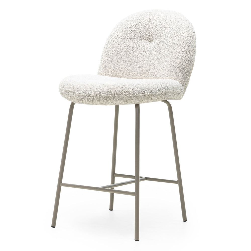 Bar Stool ECLAIR, sand, rounded