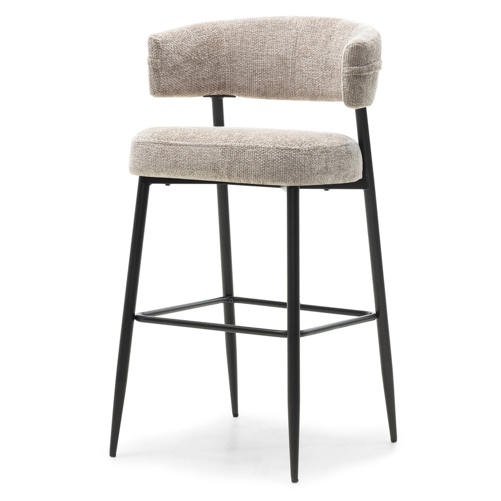 Bar stool SONNET, sand/black legs