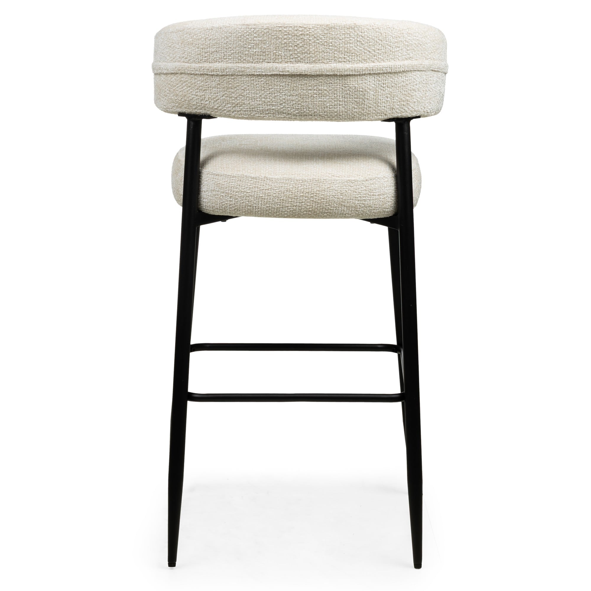 Bar stool SONNET, cream/black legs