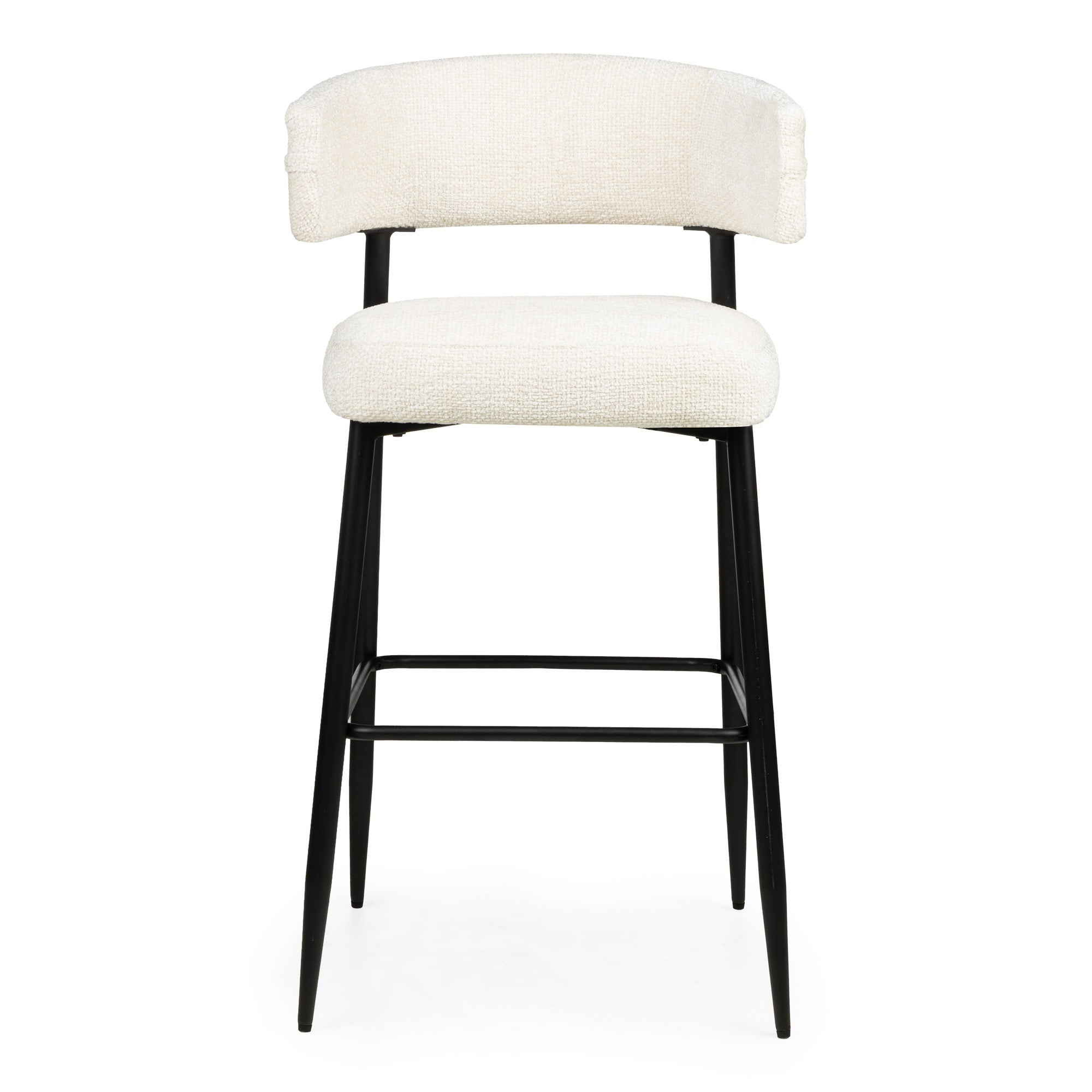 Bar stool SONNET, cream/black legs