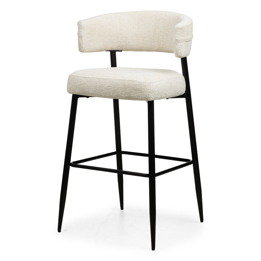 Bar stool SONNET, cream/black legs