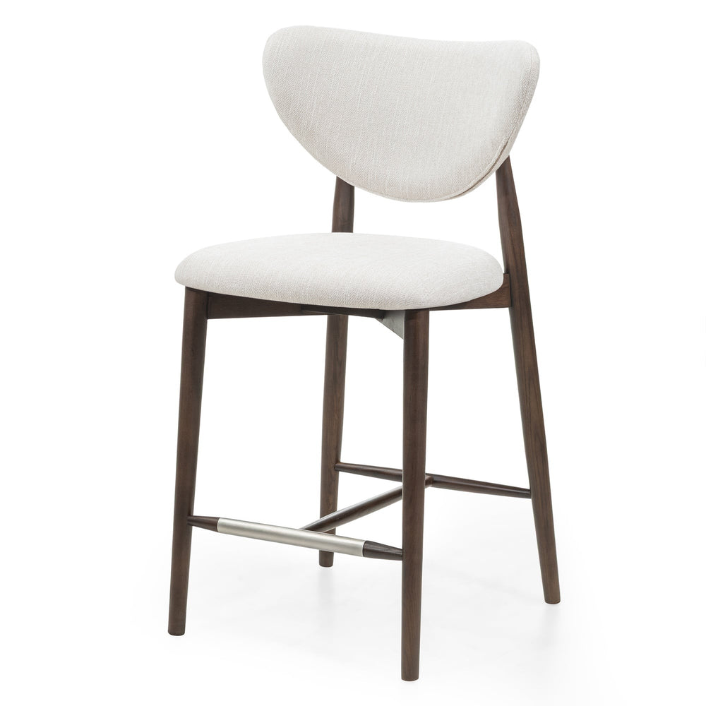 Bar stool DELINE, sand/walnut
