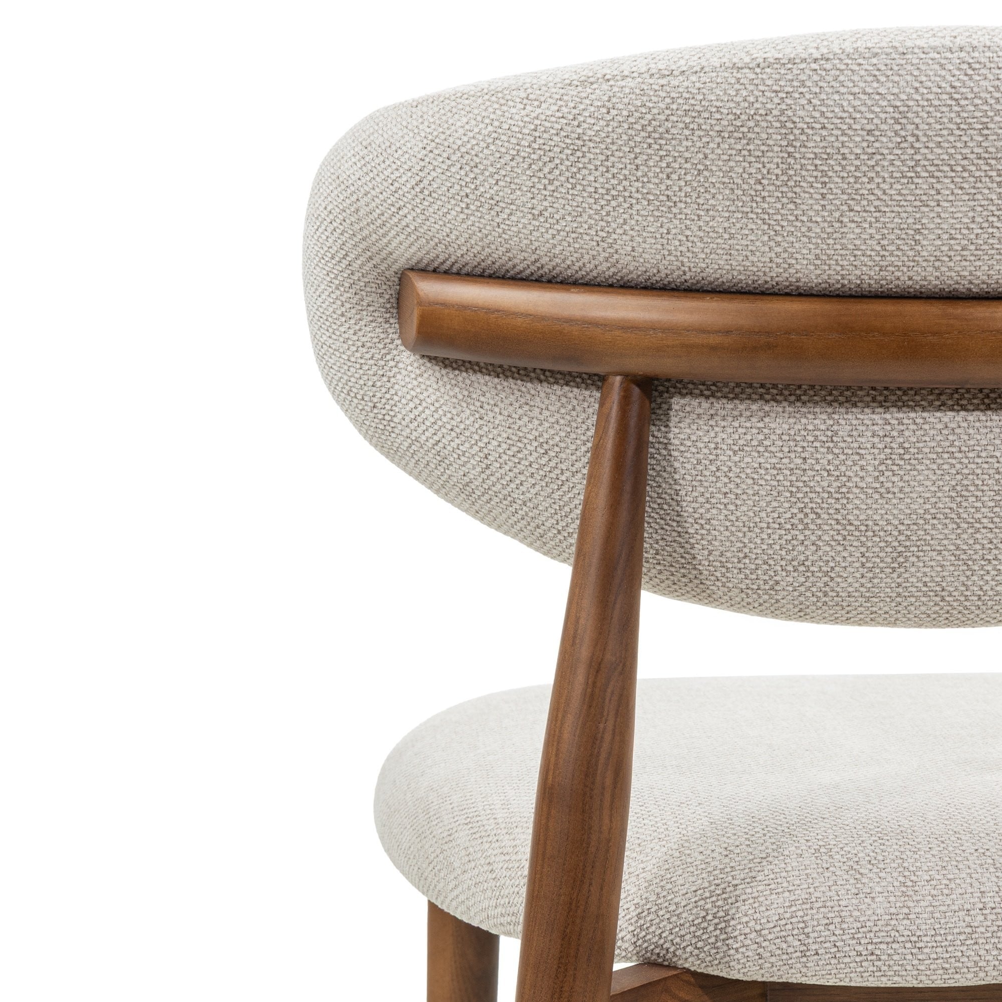 Bar stool JARDIN, sand/brown ash
