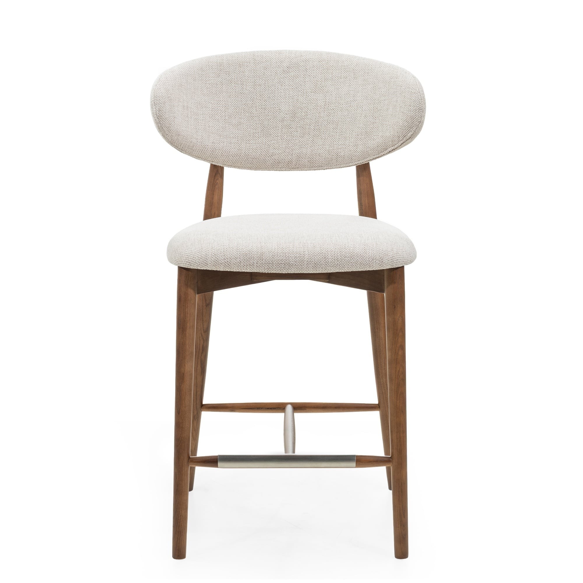 Bar stool JARDIN, sand/brown ash