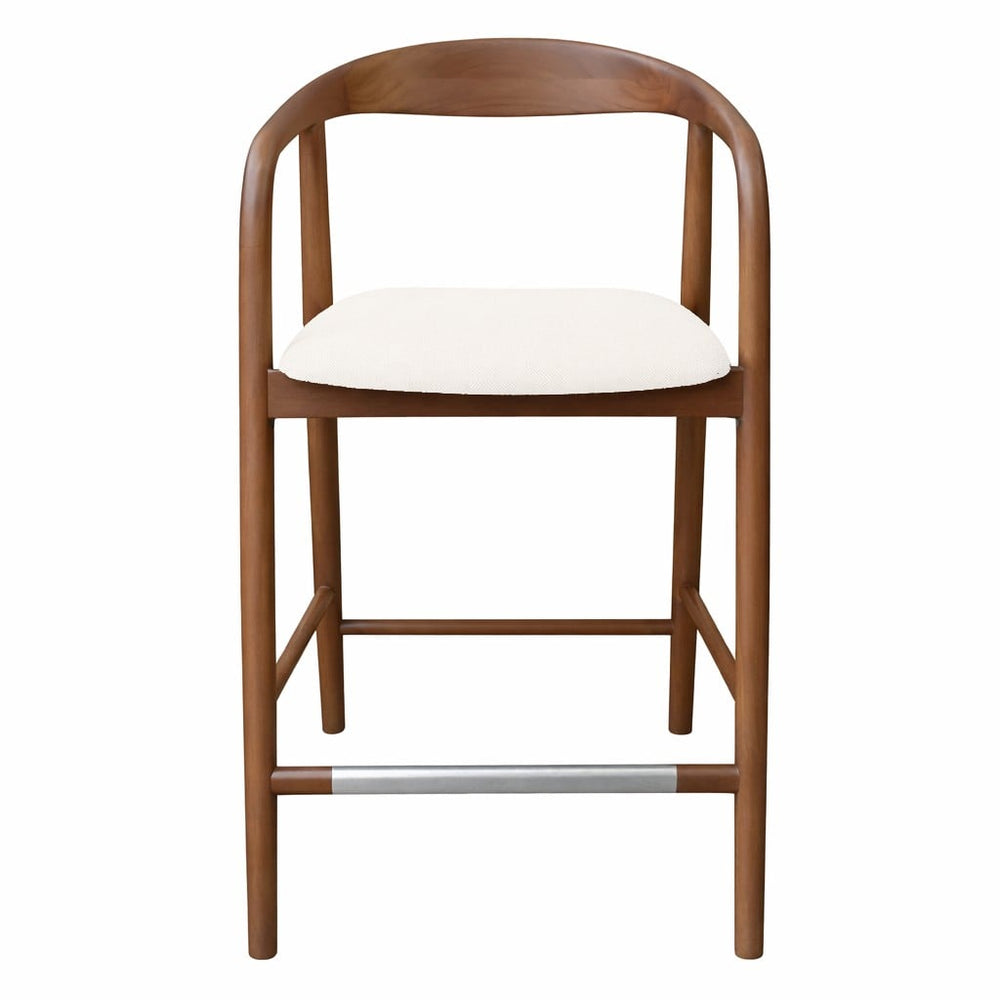 Bar Stool LISTEL 2.0, walnut/cream