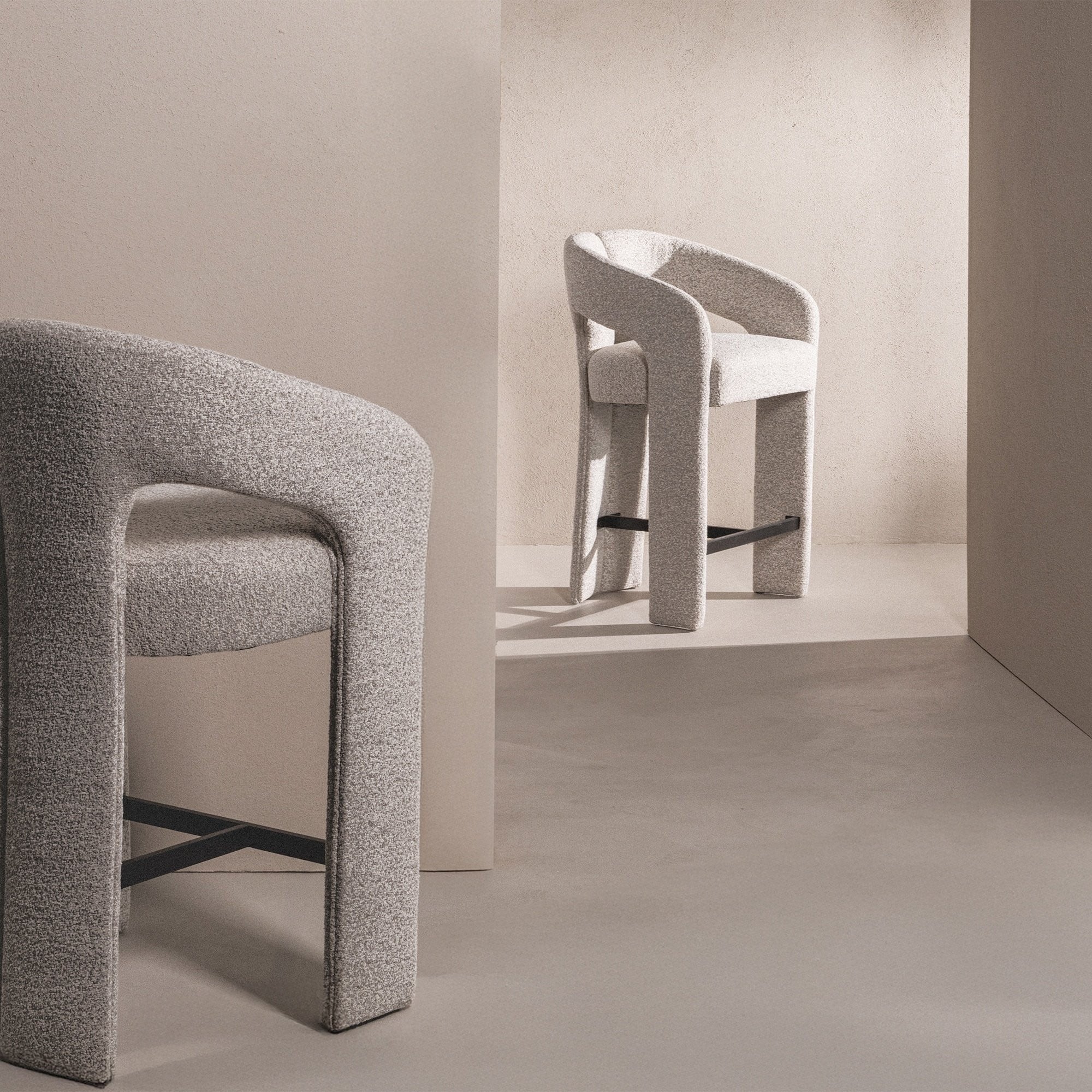 Bar stool CHANEL, greyish-beige