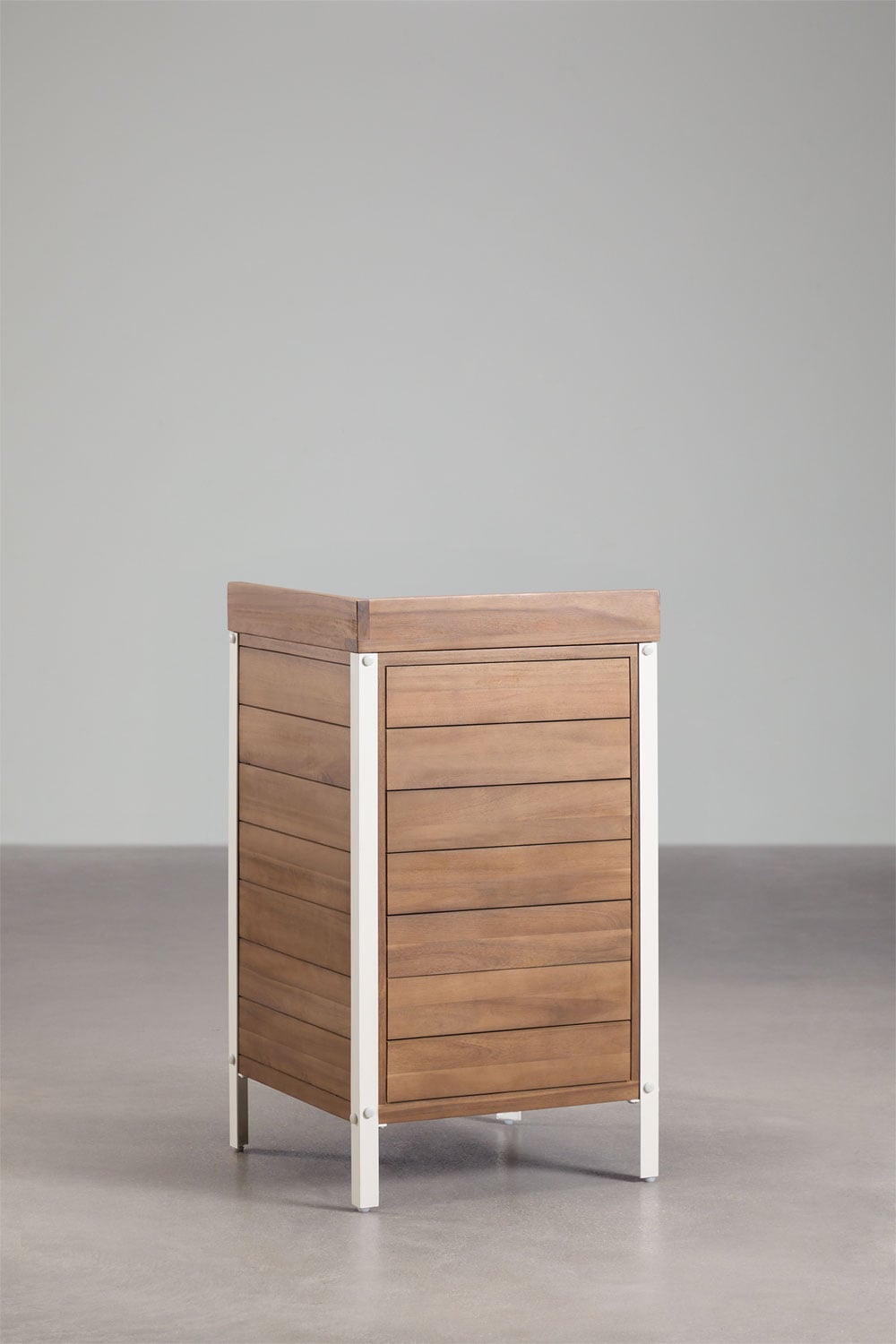 Corner module CULINARO, acacia wood