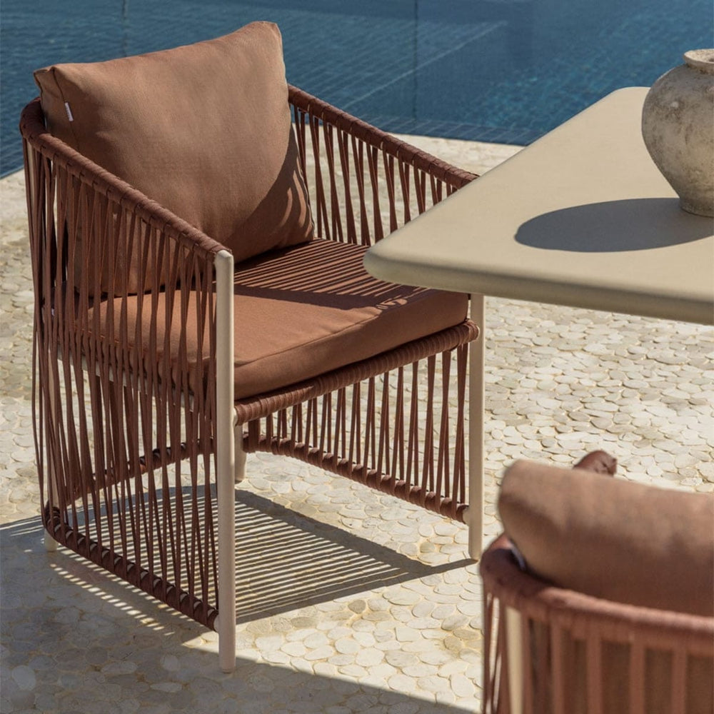 SOPHIE Outdoor Armchair, Sand Brown