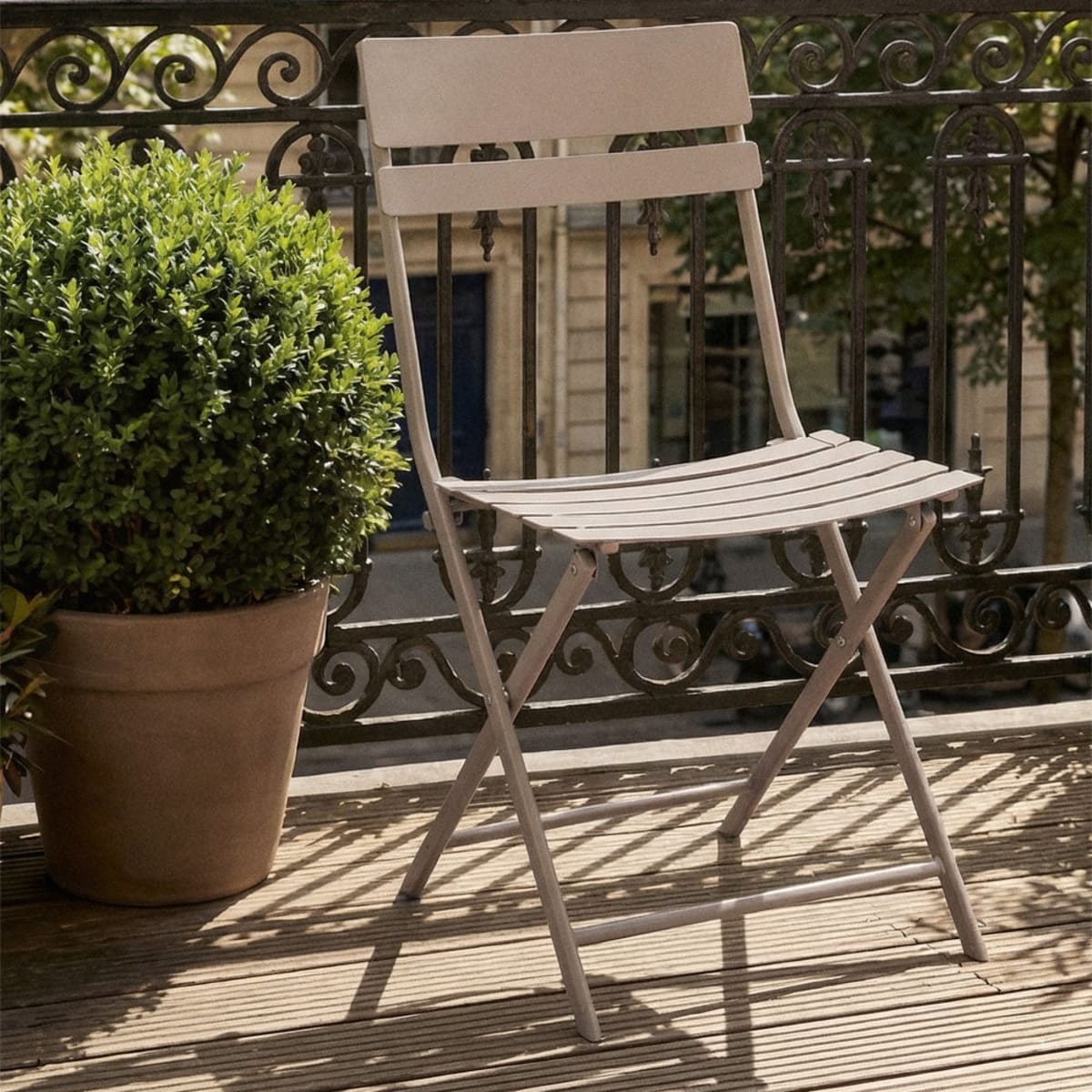 Outdoor chairs TAMARIT, mocha brown