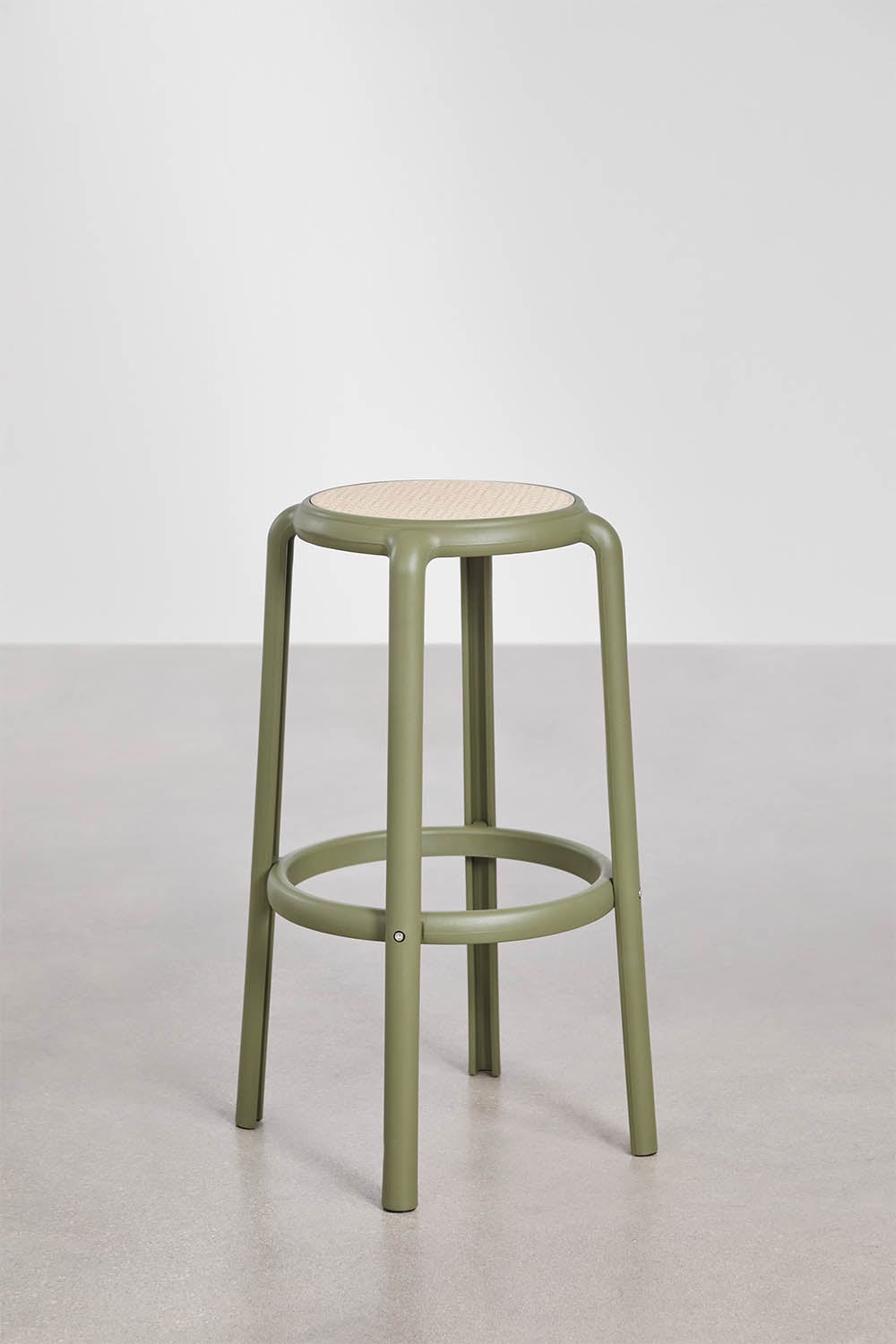 Bāra krēsls OQUERCO, olīvzaļš, 75 cm