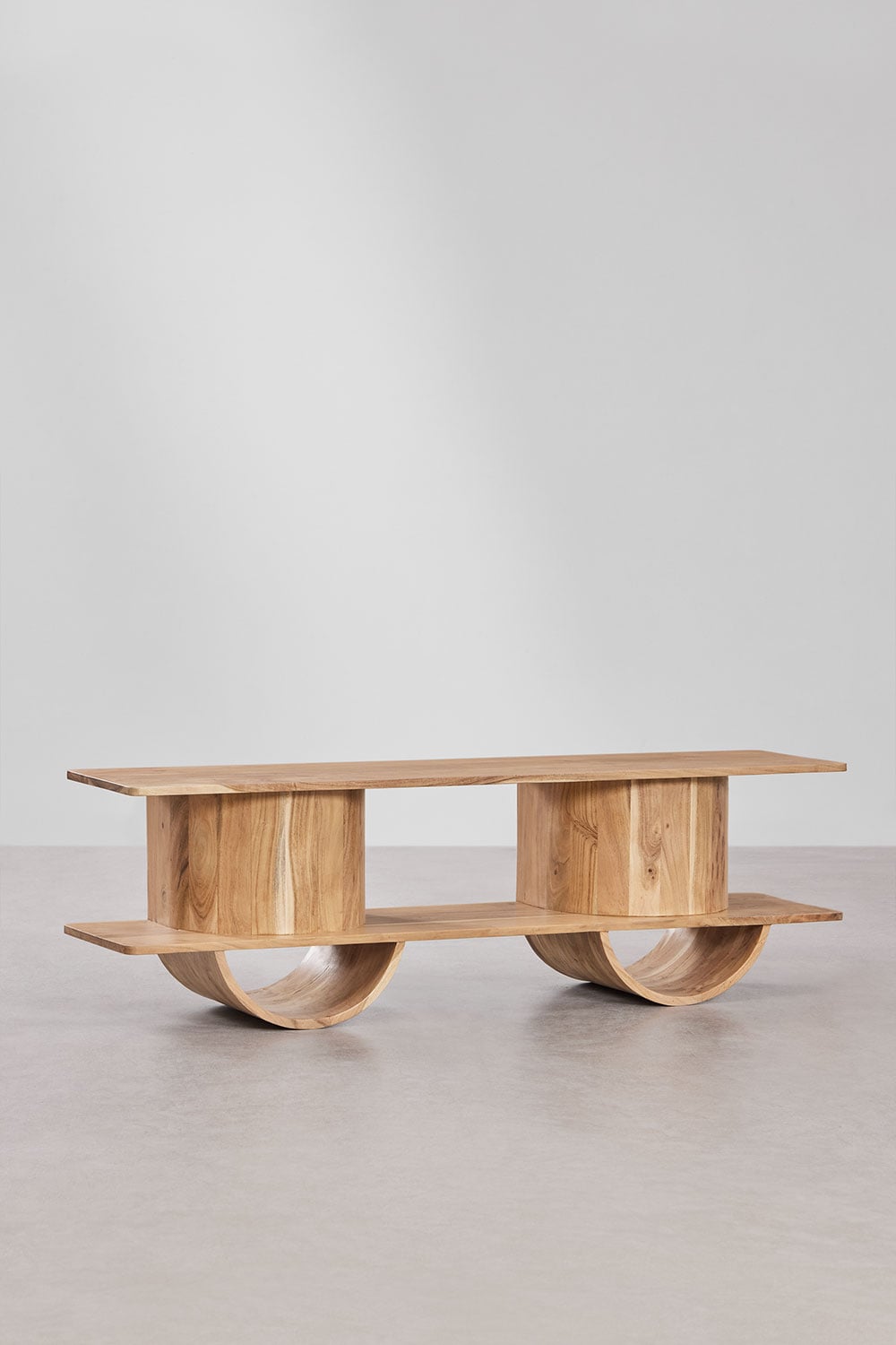 Shelf FLIN, warm brown, 150x45 cm