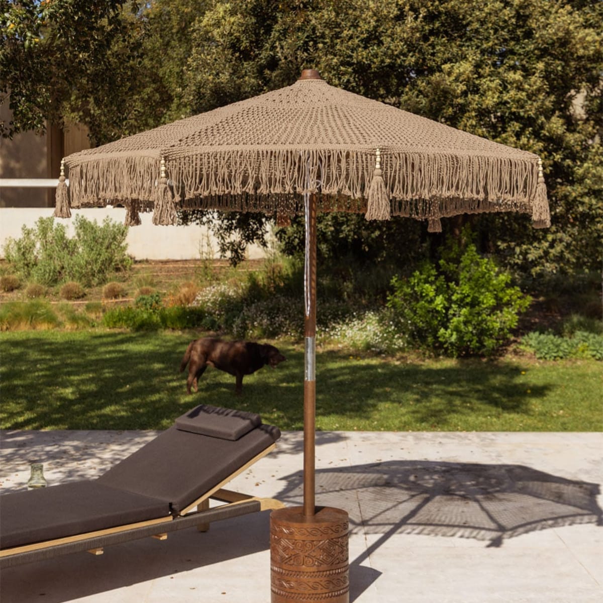Outdoor Umbrella TONGARIKI, almond beige