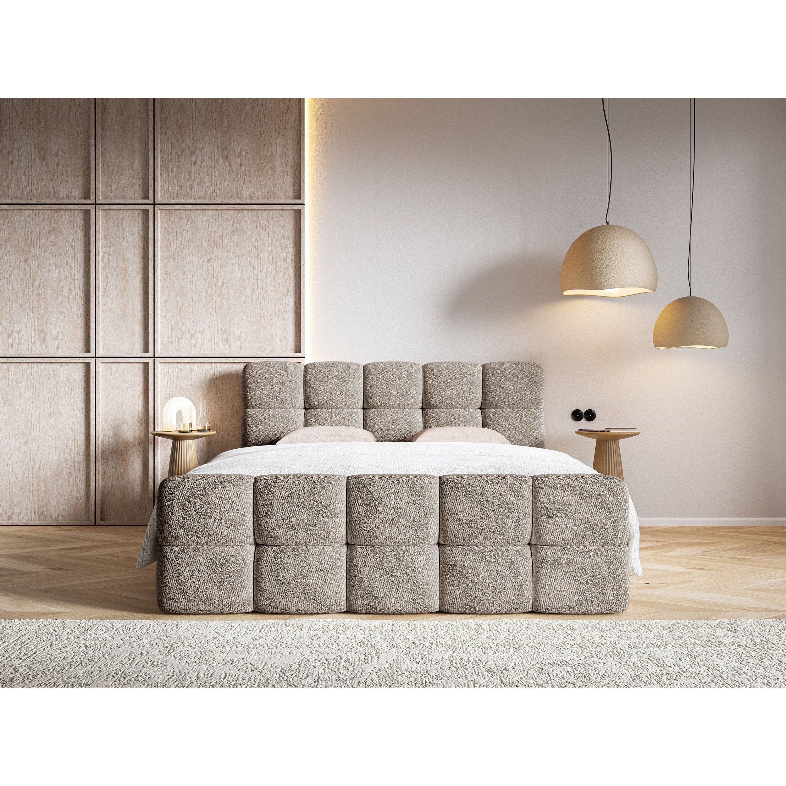 Continental lova Clouds, pilkai smėlio spalva, boucle medžiaga