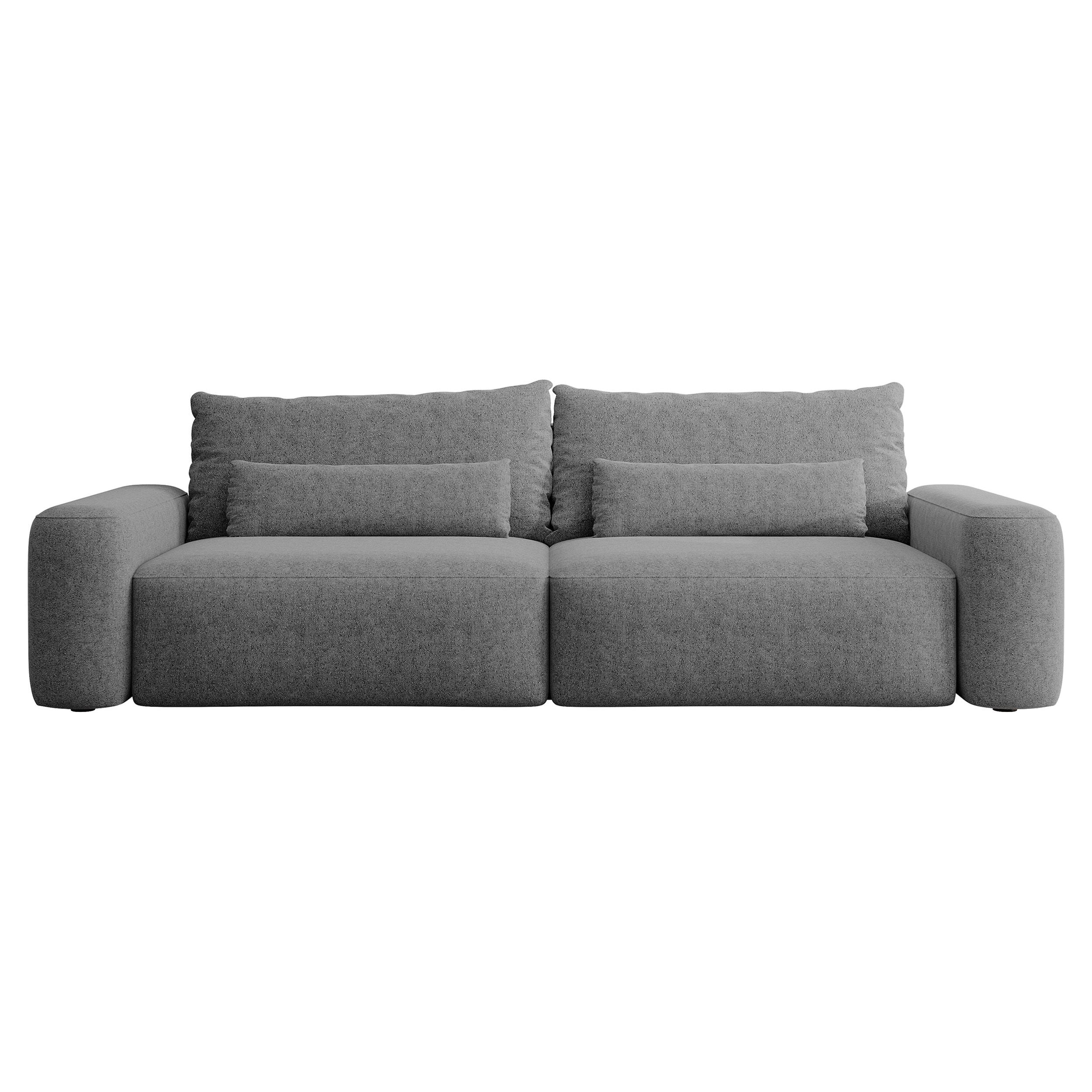 Sofa lova CARNA, pilka spalva, boucle