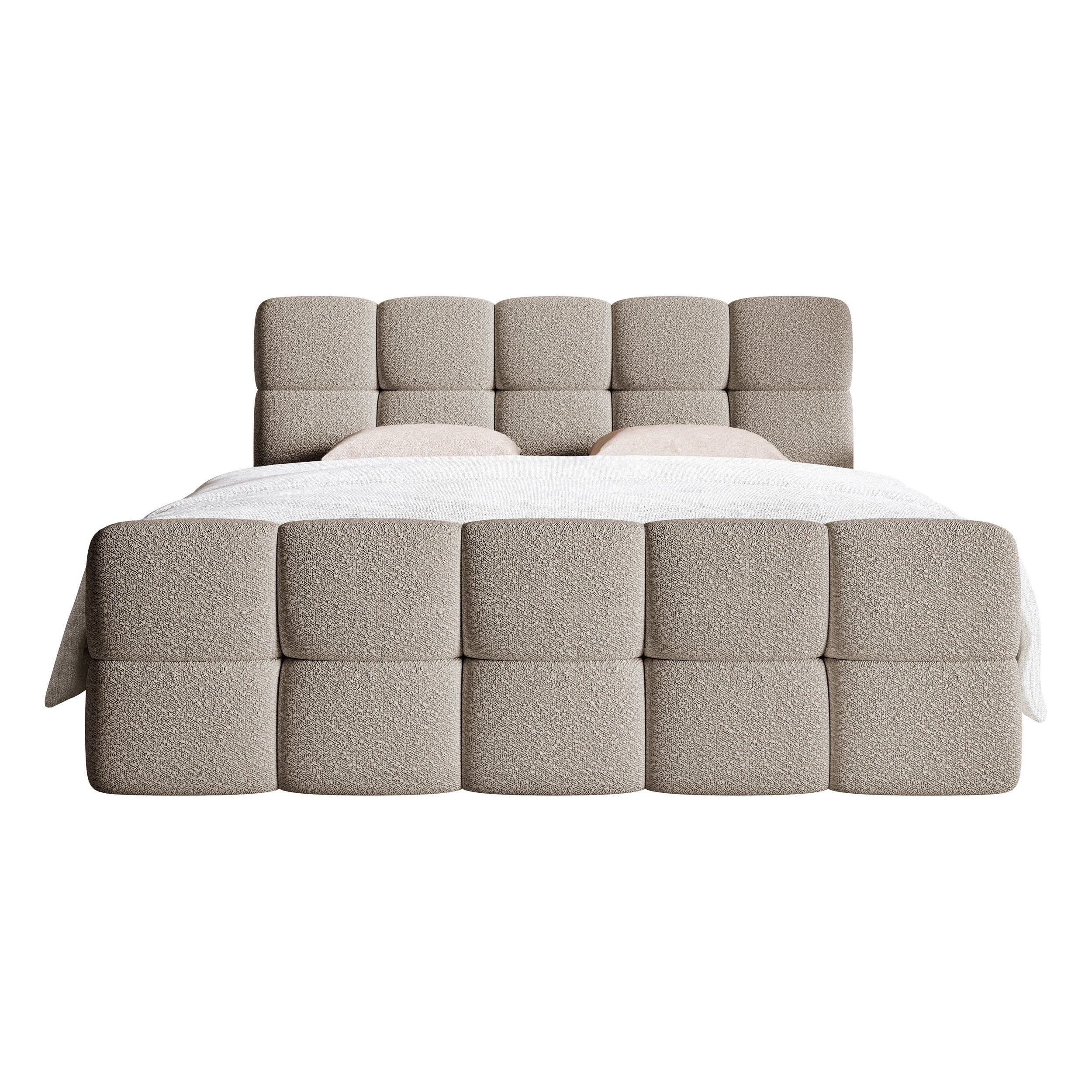 Continental lova Clouds, pilkai smėlio spalva, boucle medžiaga