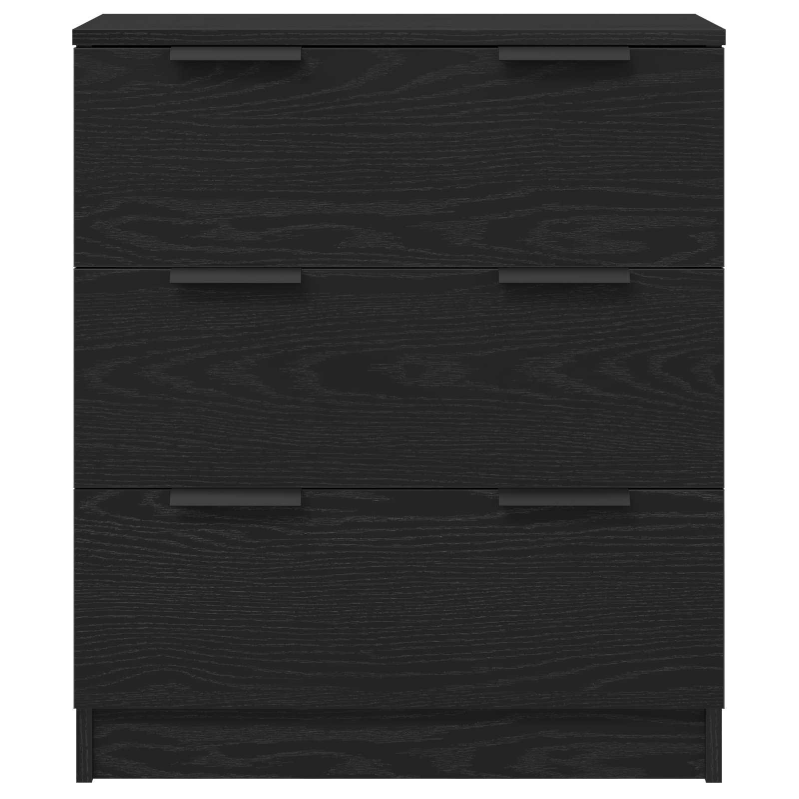 Kabalas 3 pcs Juodas ąžuolas 180 x 30 x 70 cm Apdirbta mediena