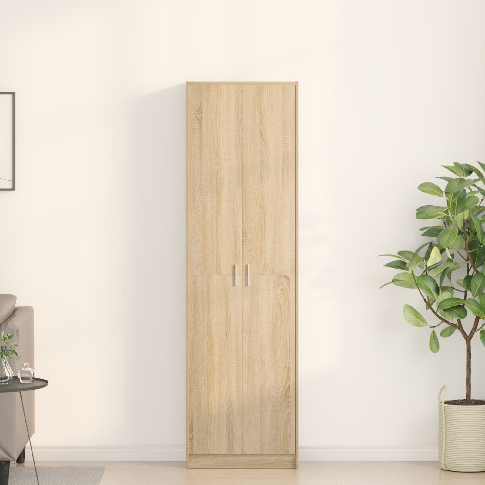 Skapis Sonoma ozolkoka 55 x 25 x 189 cm Apstrādāta koksne