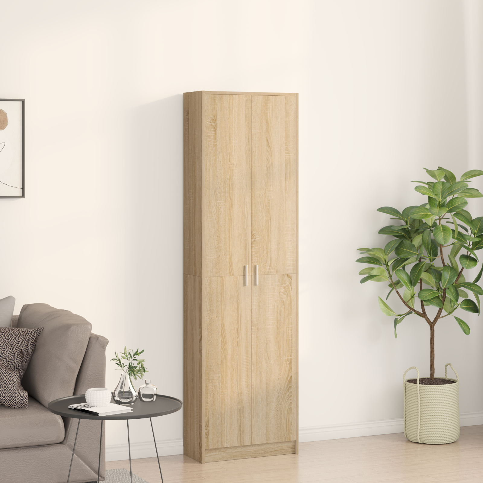 Skapis Sonoma ozolkoka 55 x 25 x 189 cm Apstrādāta koksne