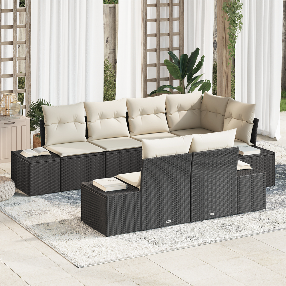 7-piece garden sofa set with cushions