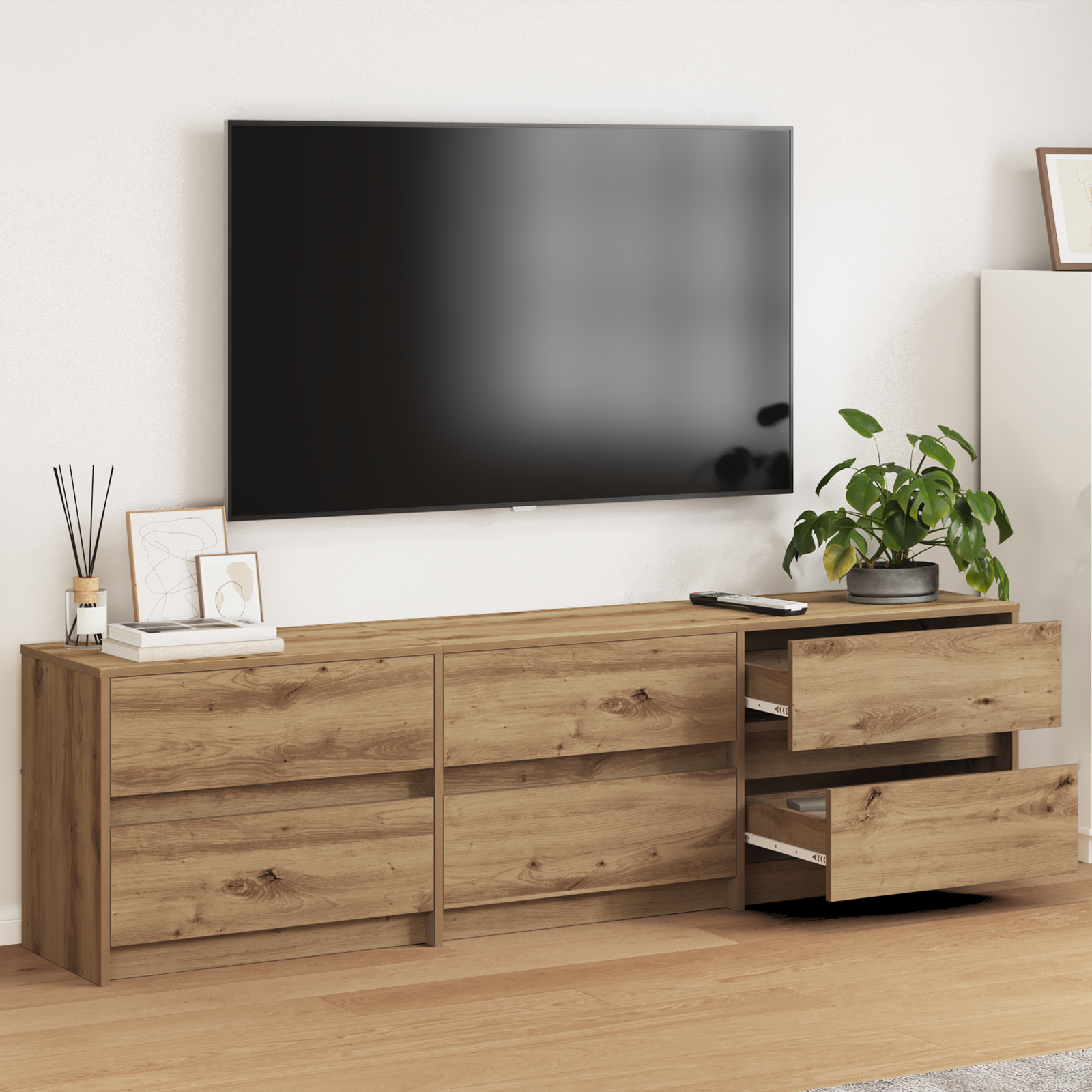 TV Cabinet Brown 181 x 34 x 50 cm