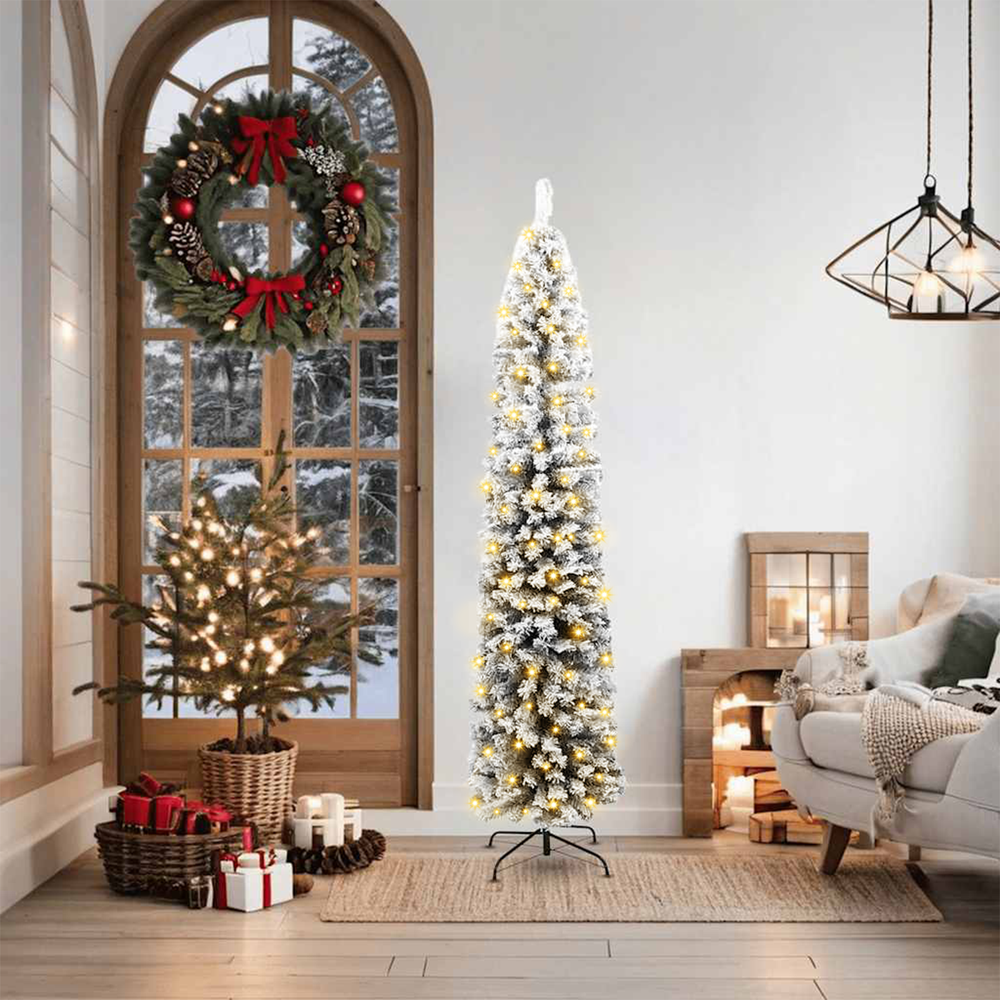 Artificial Christmas Tree Green 180 cm PVC, steel and plastic