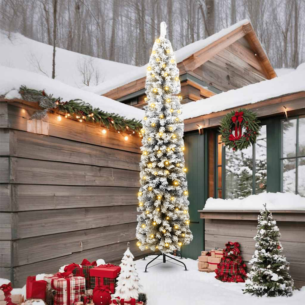 Artificial Christmas Tree Green 240 cm PVC, Steel and Plastic