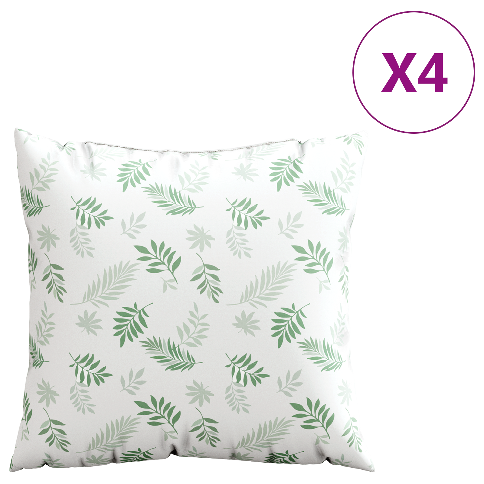 Išsklaidymo pagalvės Lapelis 4 pcs Lapų raštas 50 x 50 cm