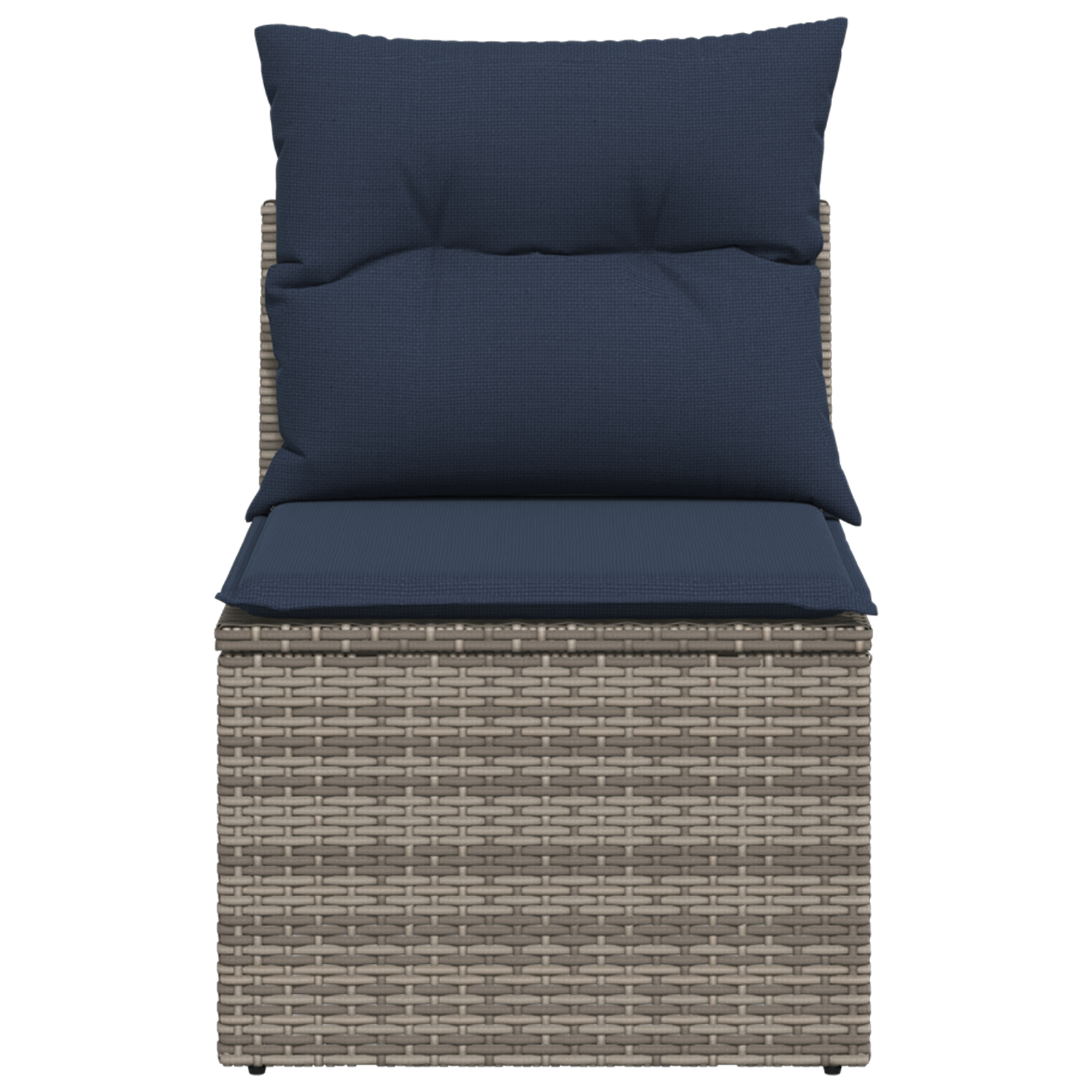 Sodo sofa su pagalve Pilka 55 x 62 x 69 cm poliratanas