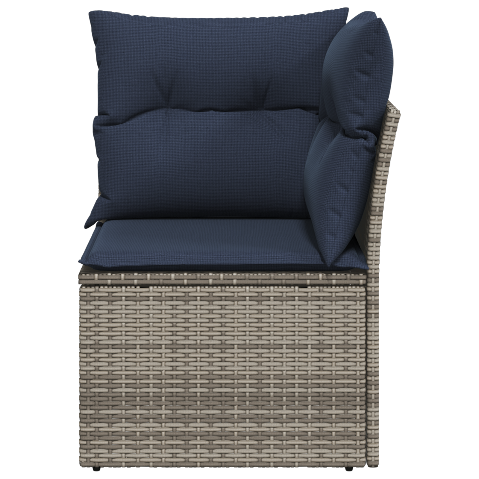 Sodo sofa su pagalve Pilka 62 x 62 x 69 cm poliratanas