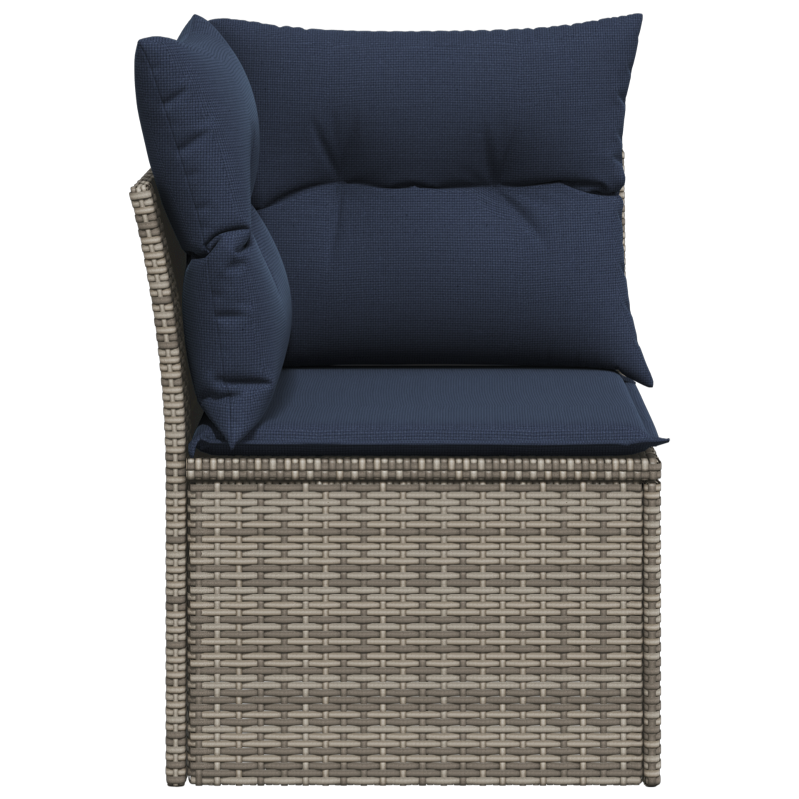 Sodo sofa su pagalve Pilka 62 x 62 x 69 cm poliratanas