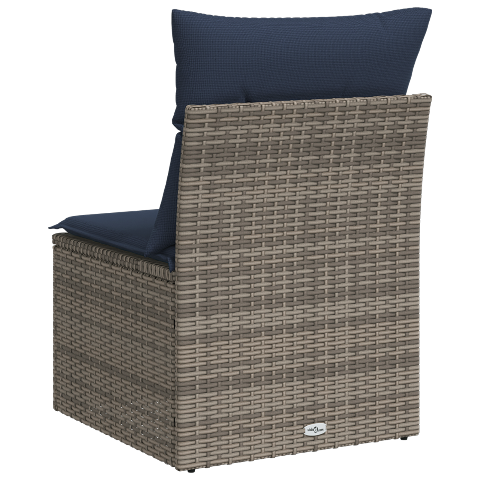 Sodo sofa su pagalve Pilka 55 x 62 x 69 cm Poli ratanas