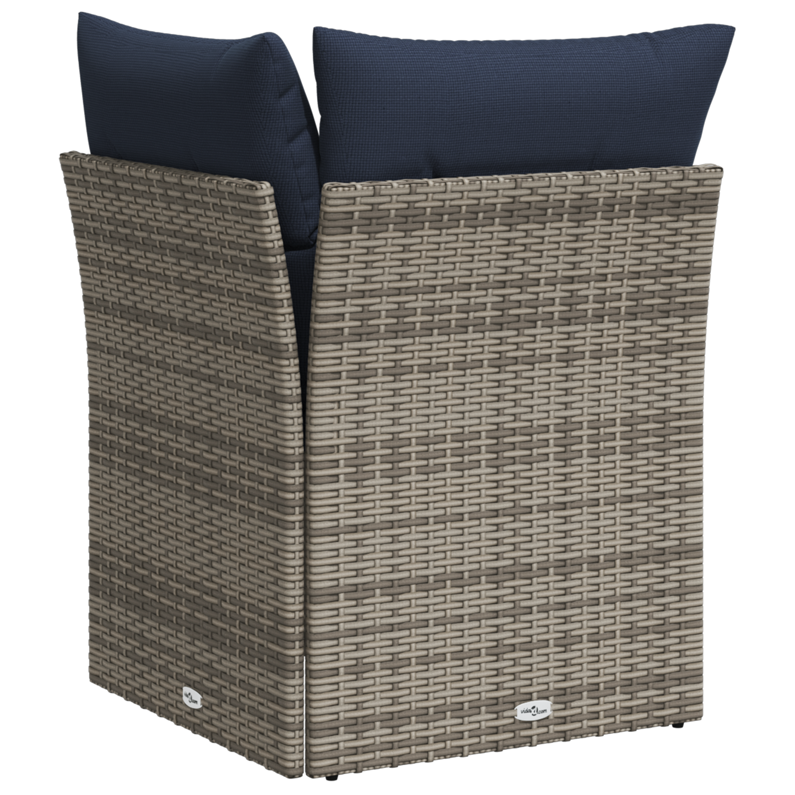 Sodo sofa su pagalve Pilka 62 x 62 x 69 cm Poli ratanas