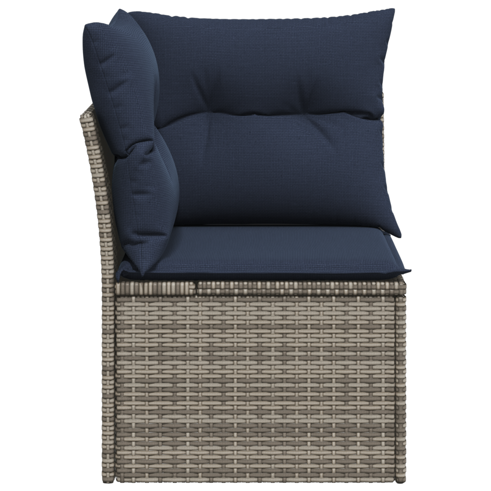 Sodo sofa su pagalve Pilka 62 x 62 x 69 cm Poli ratanas