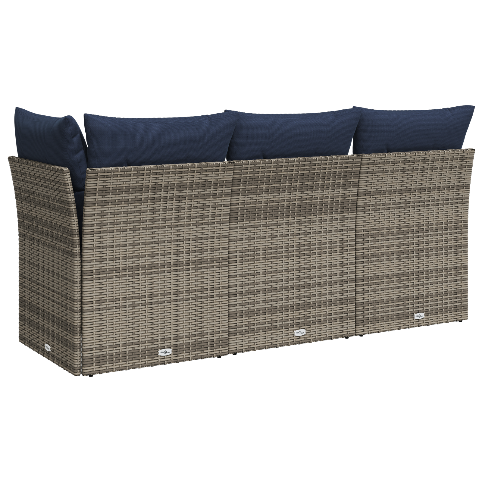 Sodo sofa su pagalve Pilka 172 x 62 x 69 cm Poli ratanas
