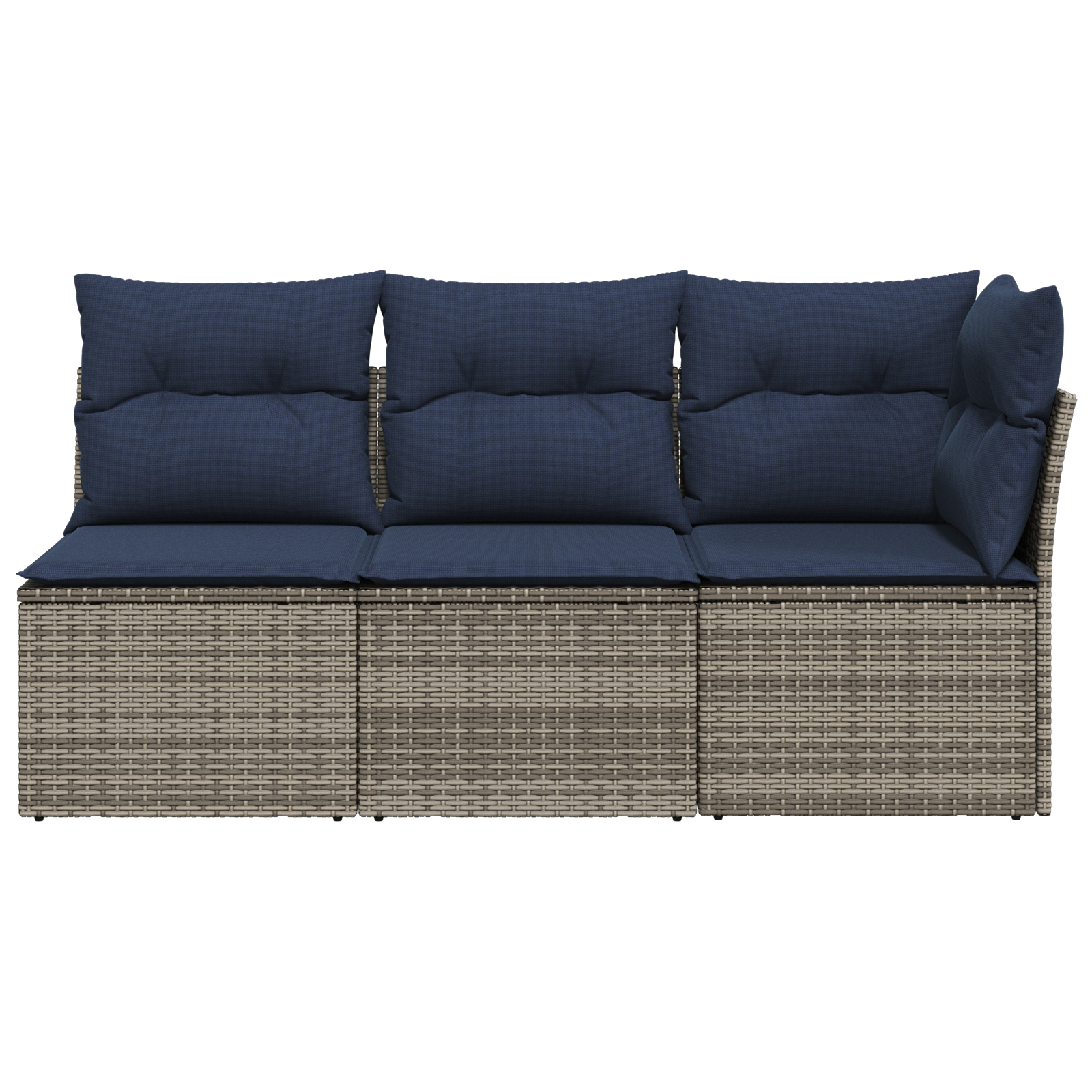 Sodo sofa su pagalve Pilka 172 x 62 x 69 cm Poli ratanas
