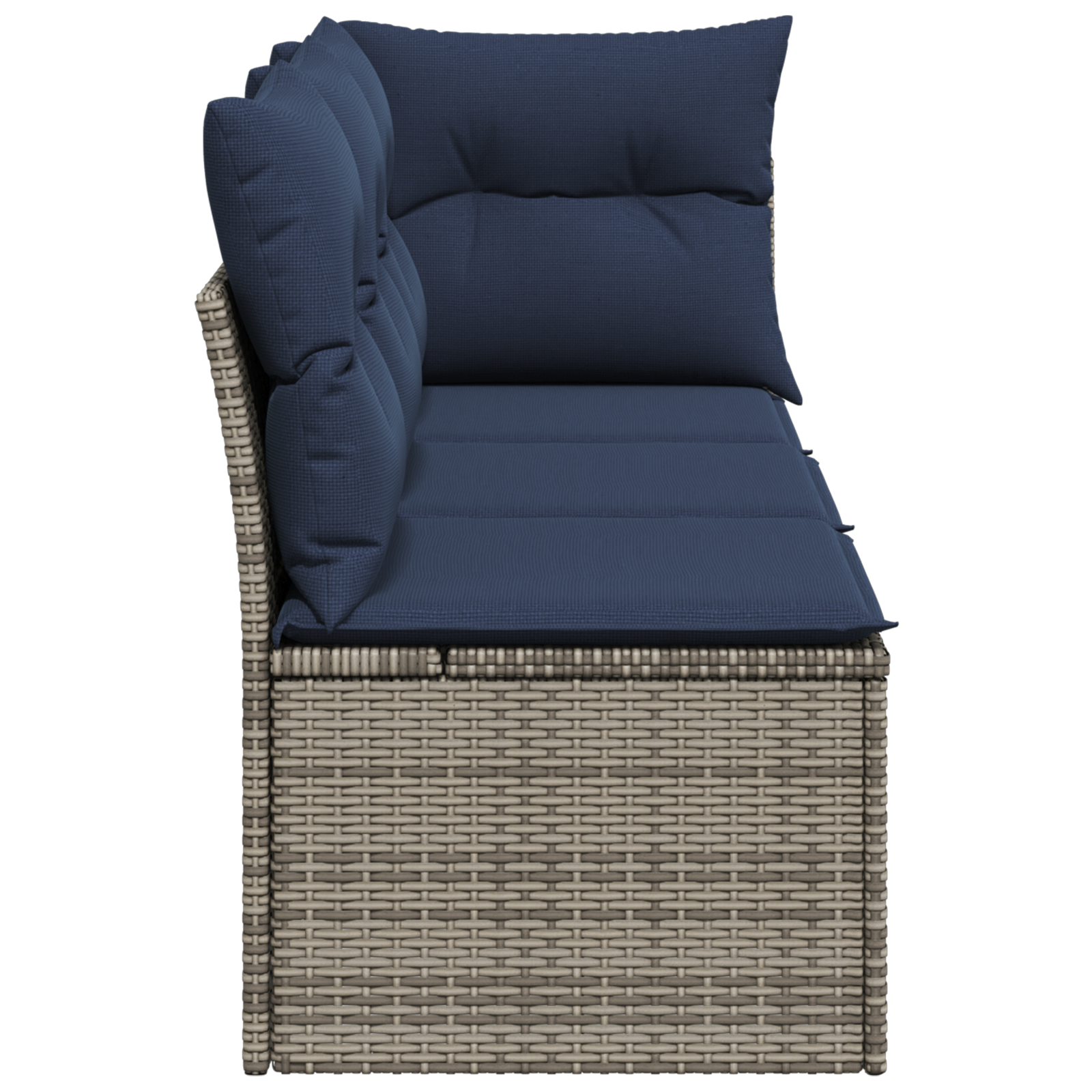 Sodo sofa su pagalve Pilka 172 x 62 x 69 cm Poli ratanas