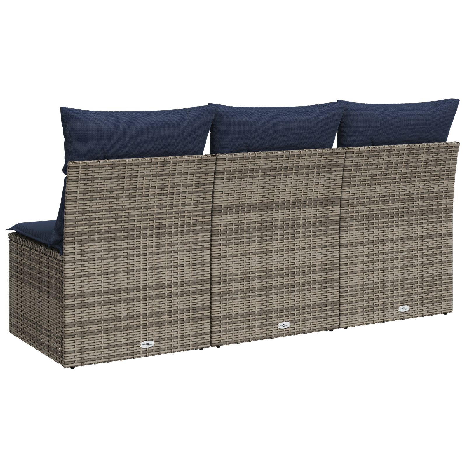 Sodo sofa su pagalve Pilka 165 x 62 x 69 cm Poli ratanas