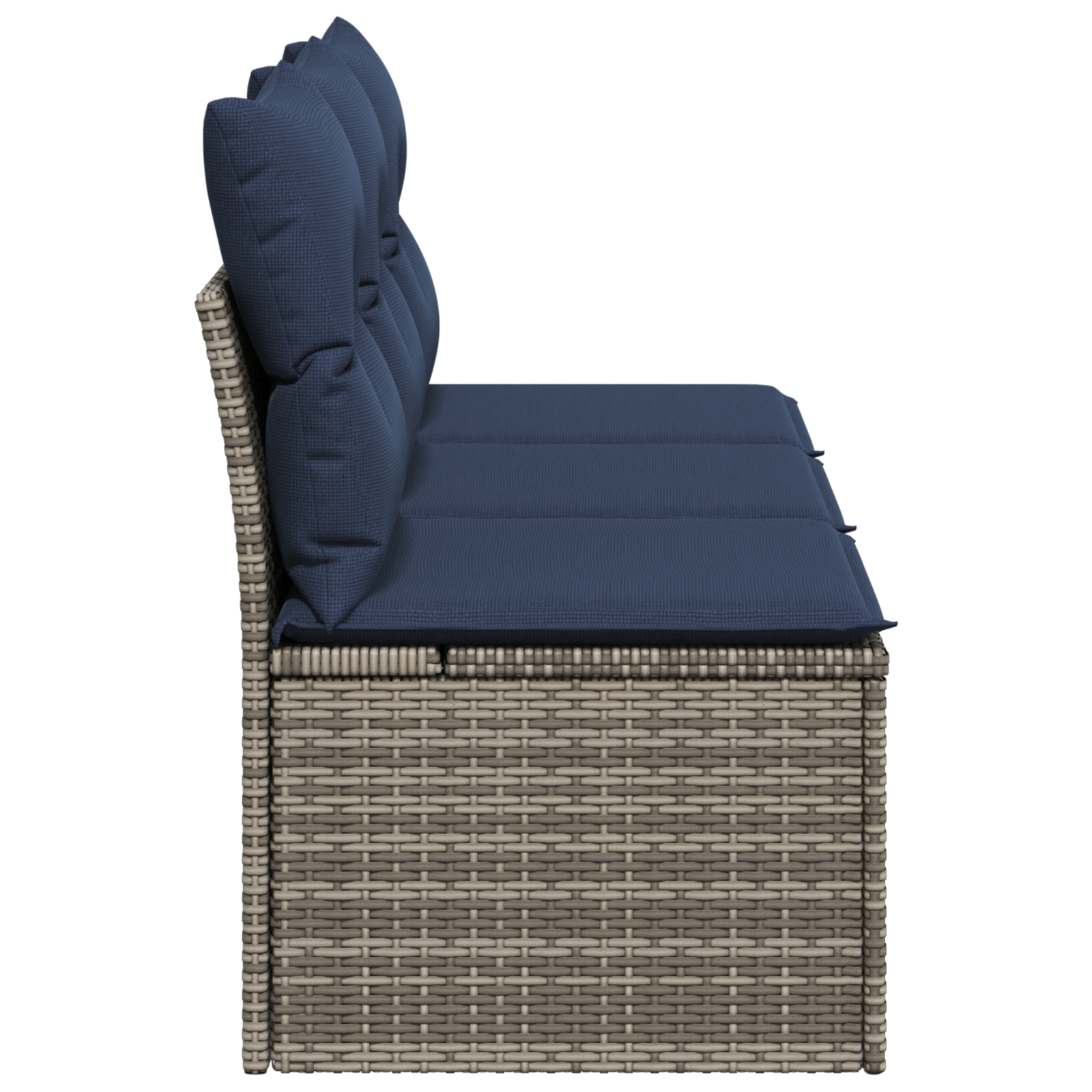 Sodo sofa su pagalve Pilka 165 x 62 x 69 cm Poli ratanas