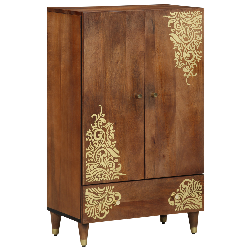 Tall Cabinet Brown 60 x 33.5 x 100 cm Solid Mango Wood