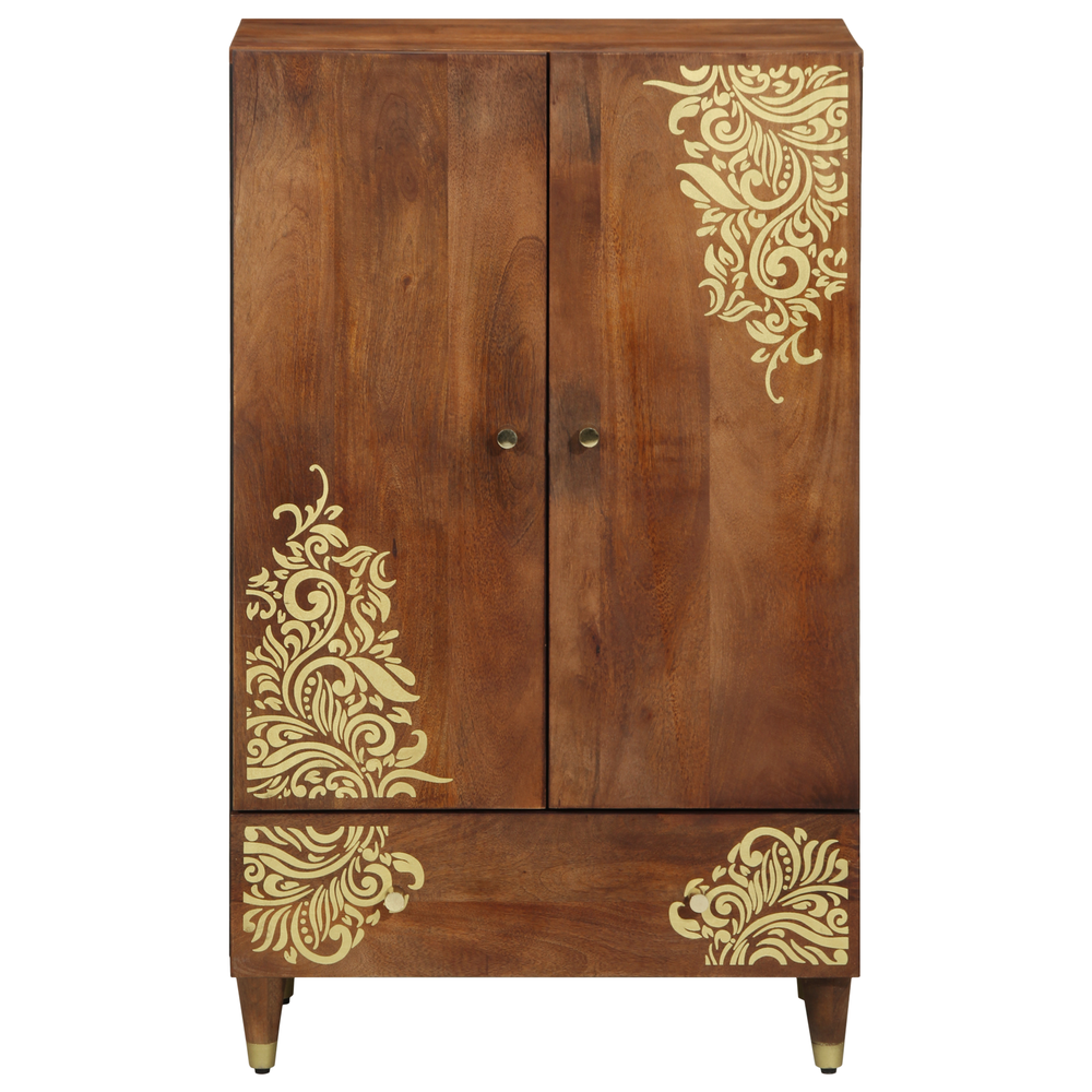 Tall Cabinet Brown 60 x 33.5 x 100 cm Solid Mango Wood
