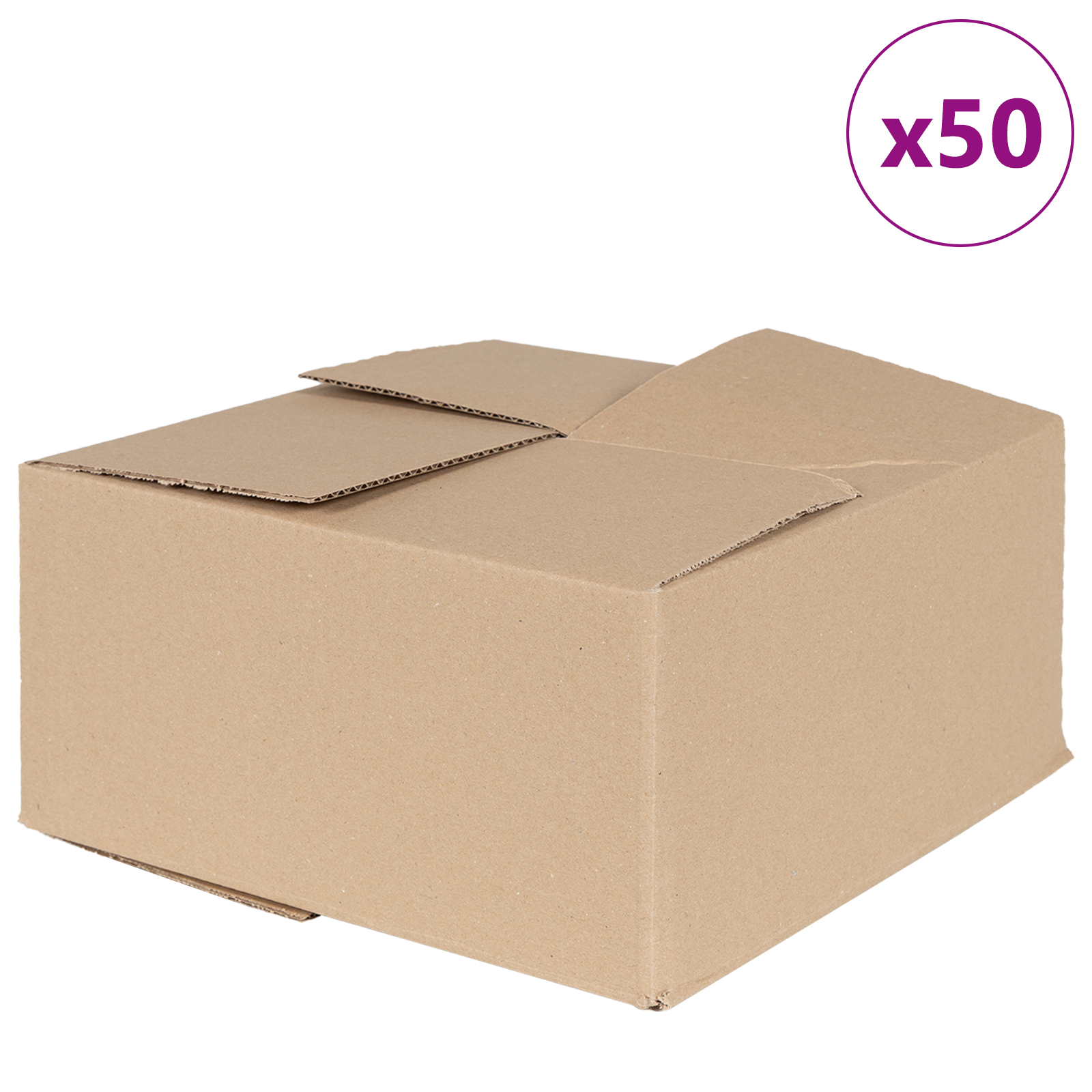 Sulankstoma dėžė 50 pcs Natūrali 30 x 30 x 15 cm Kartonas