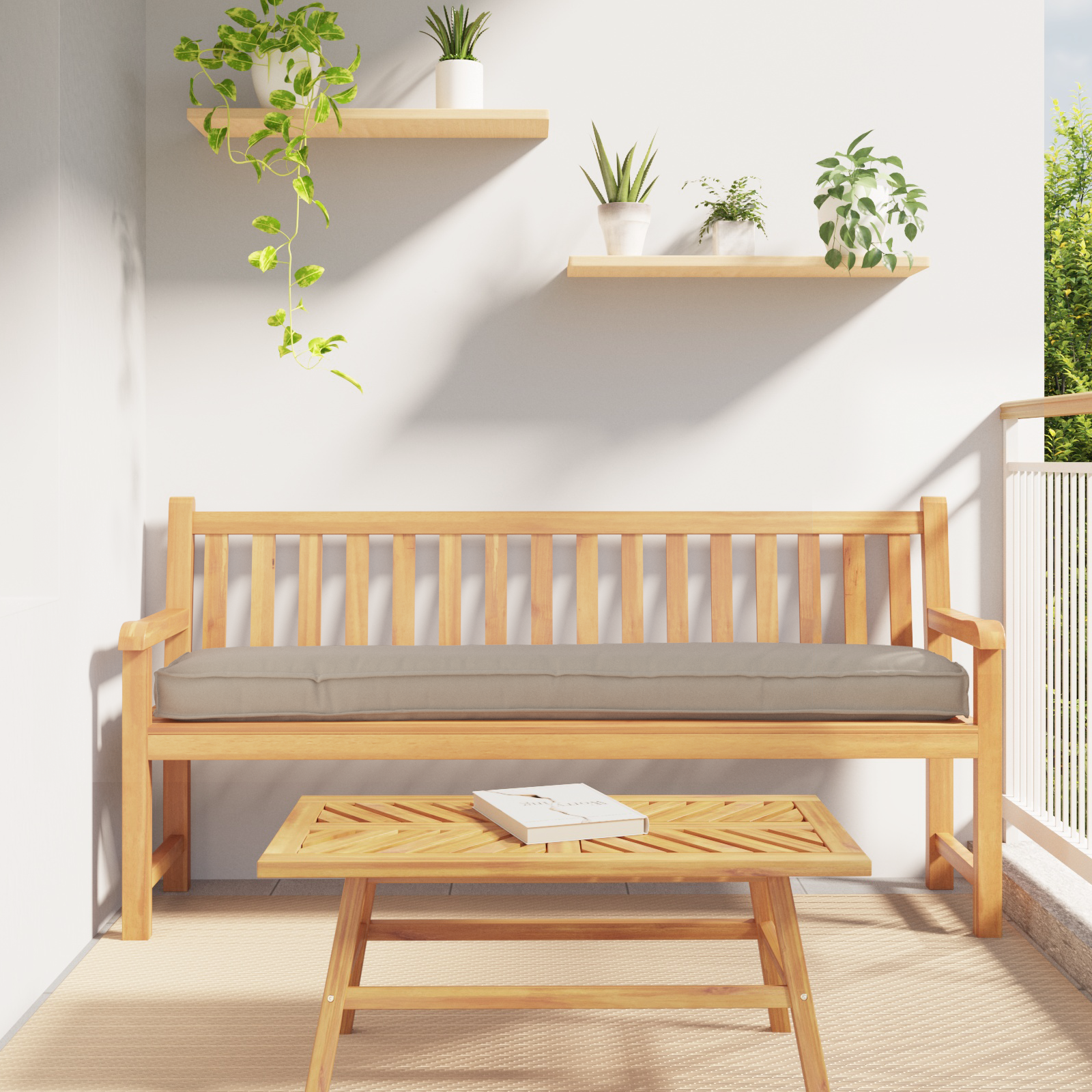 Pallet pagalvė Taupe 200 x 40 x 8 cm Oksfordo audinys