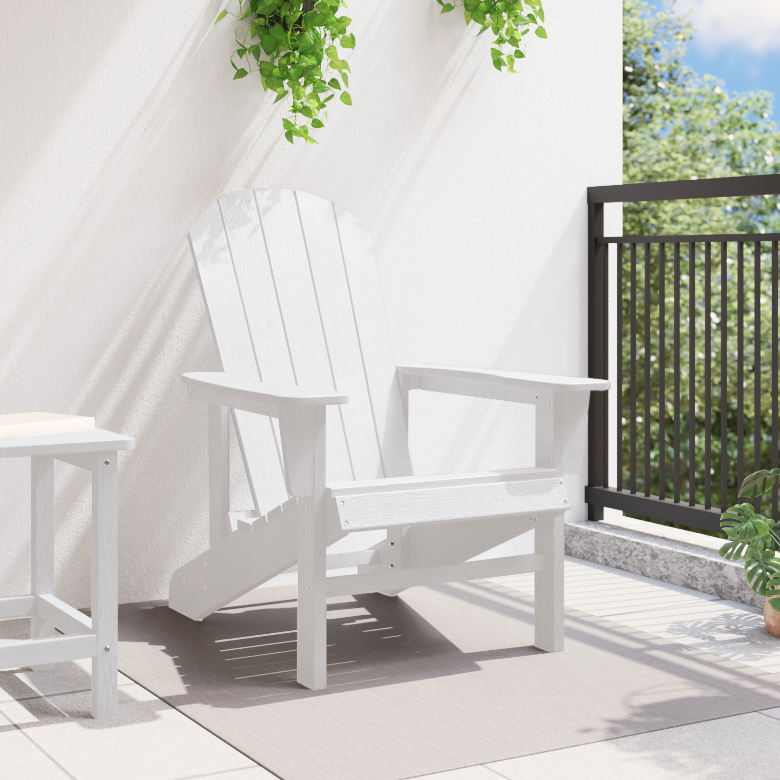 Adirondack krēsls Balts 82 x 74 x 92 cm HDPE