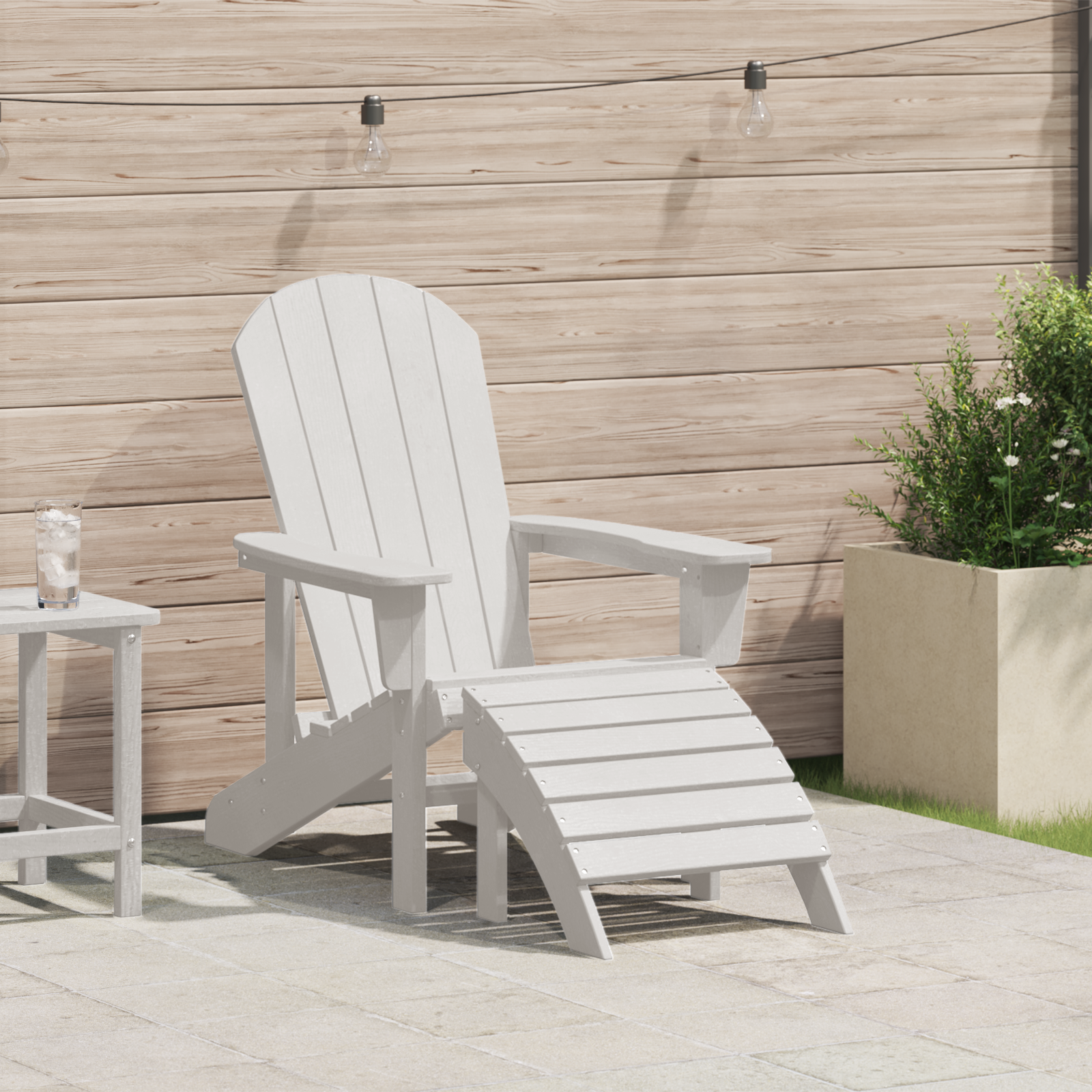 Adirondack krēsls Balts 82 x 74 x 92 cm HDPE