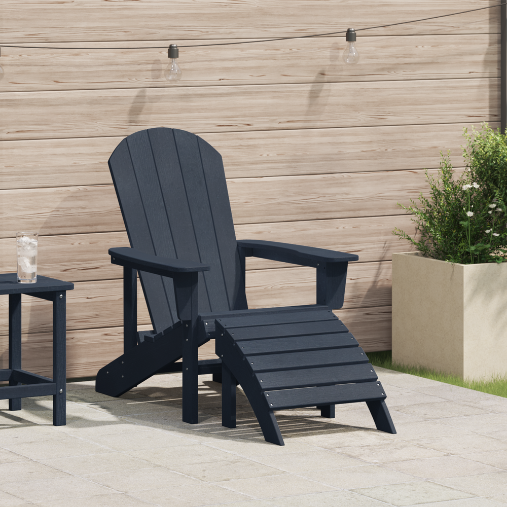 Adirondack kėdė Jūrinė mėlyna 82 x 74 x 92 cm HDPE