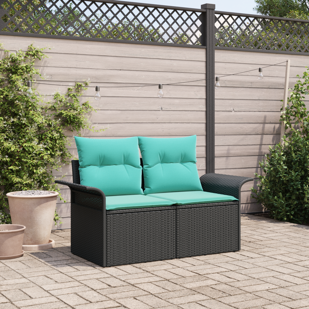Sodo sofa su pagalve 141 x 62 x 69 cm poliratanas