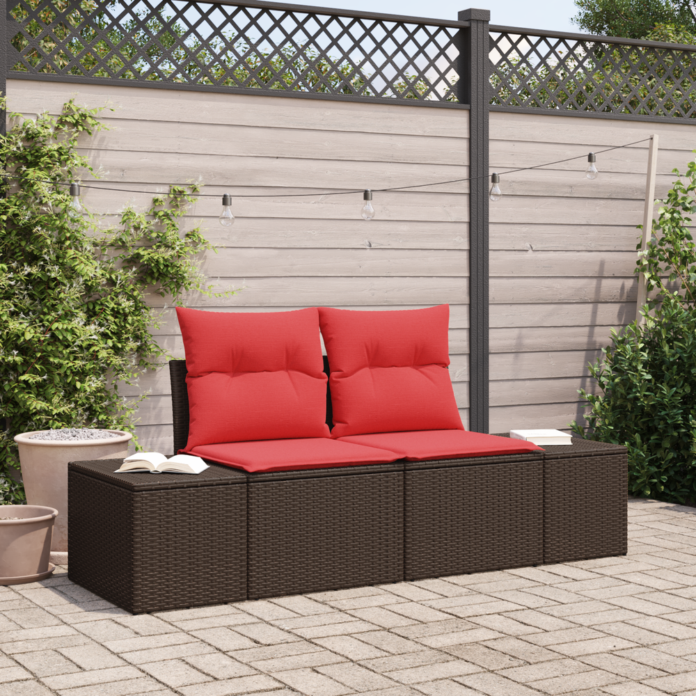 Sodo sofa su pagalve 184 x 62 x 69 cm poliratanas