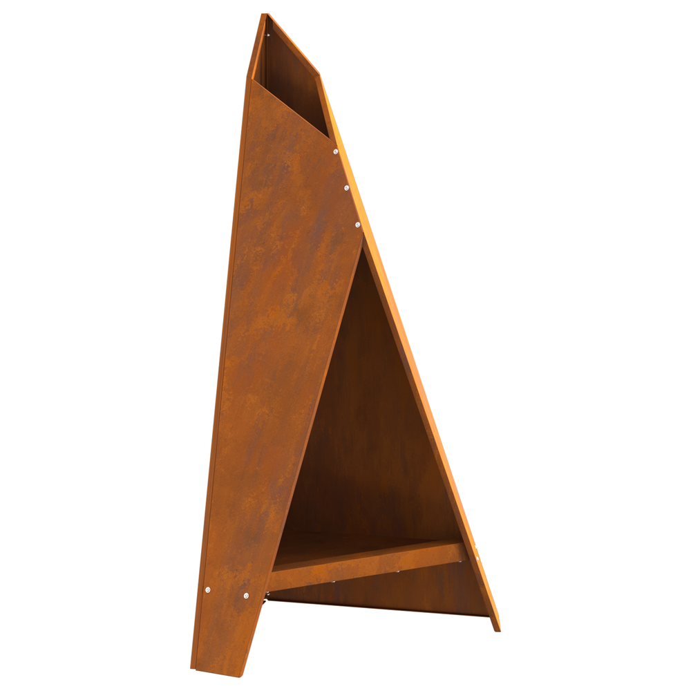Malkų laikymo piramidė juoda 58x36x100 cm plienas