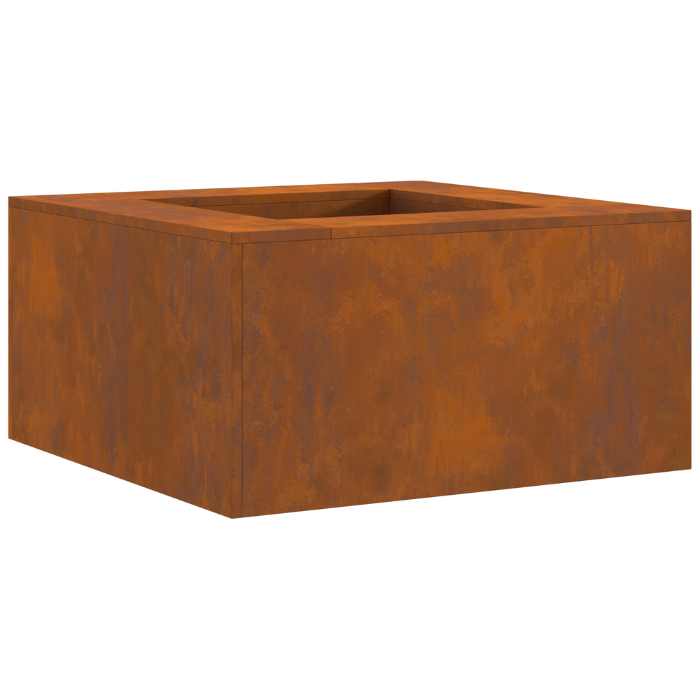 Ugnies duobė Kvadrato 80x80x40 cm Orui atsparus plienas