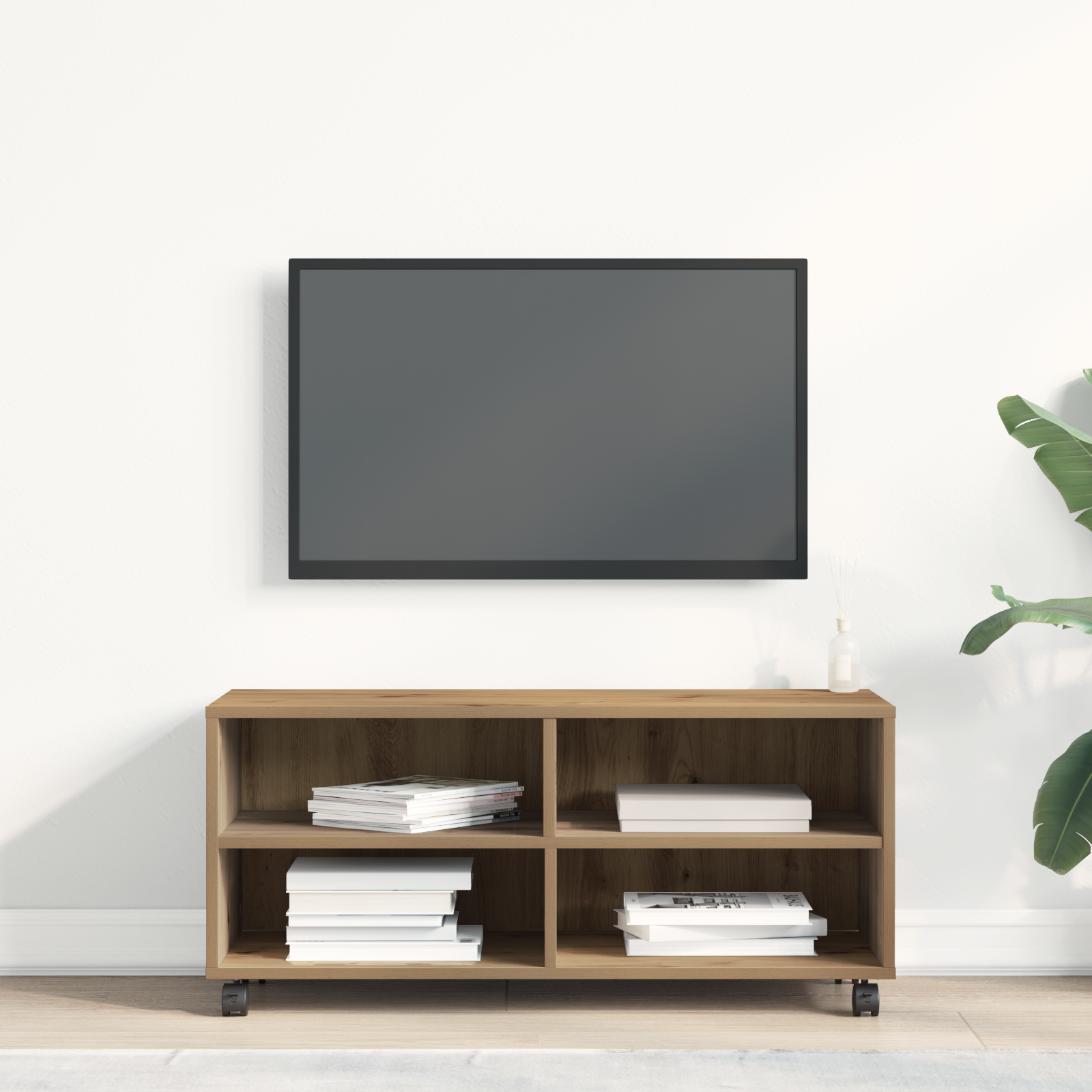 Televizoriaus spintelė Ruda 90 x 35 x 35 cm Apdirbta mediena